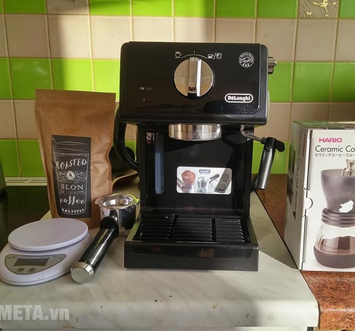 Delonghi ECP31.21 dùng cà phê bột