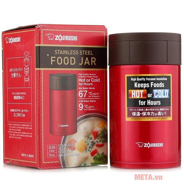 Hộp đựng thực phẩm giữ nhiệt Zojirushi SW-HAE55 550ml