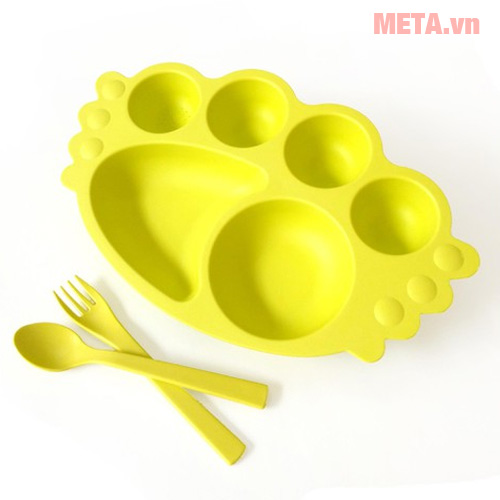 Set khay ăn và bộ thìa dĩa 2 món UINLUI