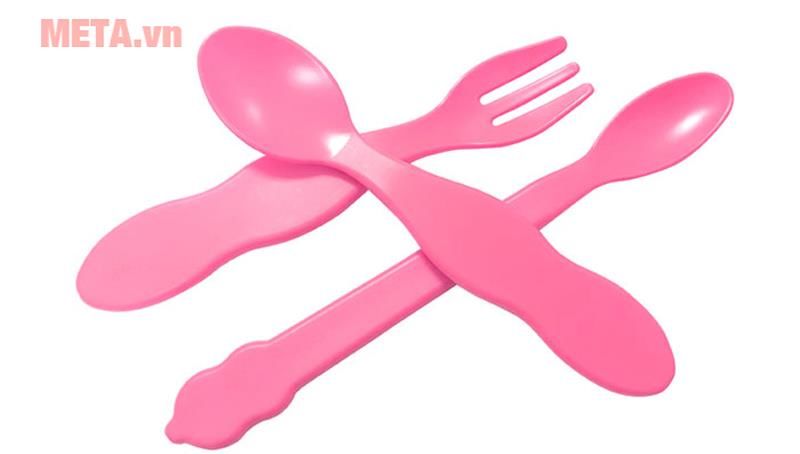 Set thìa dĩa UINLUI 3 món cho trẻ 0 - 7 tuổi