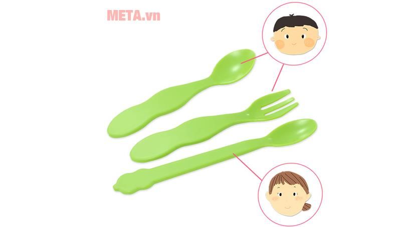 Set thìa dĩa UINLUI 3 món cho trẻ 0 - 7 tuổi