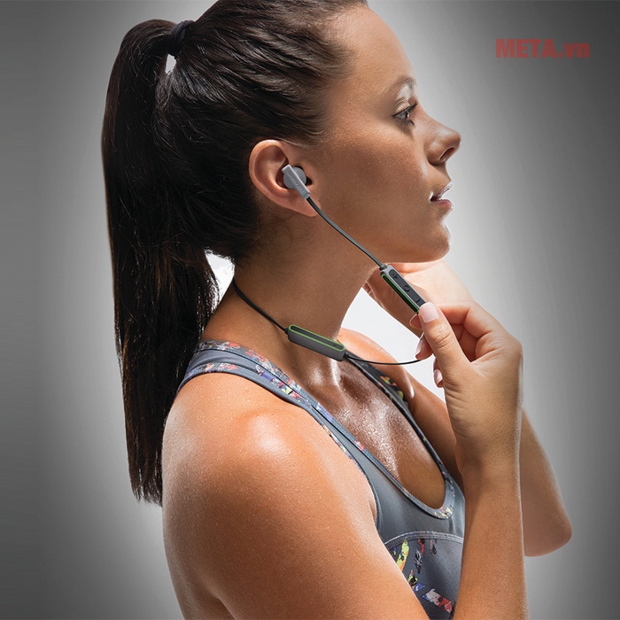 Tai nghe thể thao không dây Bluetooth Braven Flye Sport - Silver/Green