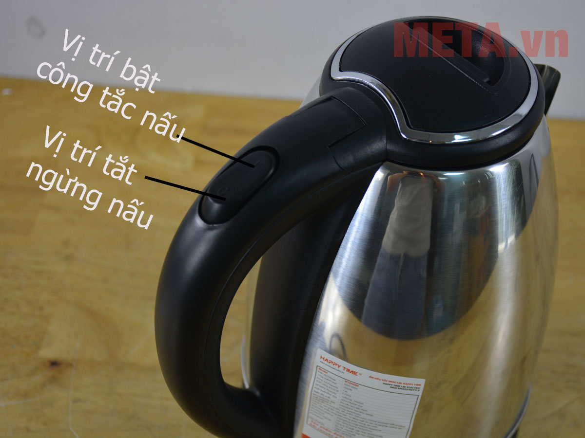 Ấm siêu tốc inox 1.8 lít HAPPY TIME HTD1081