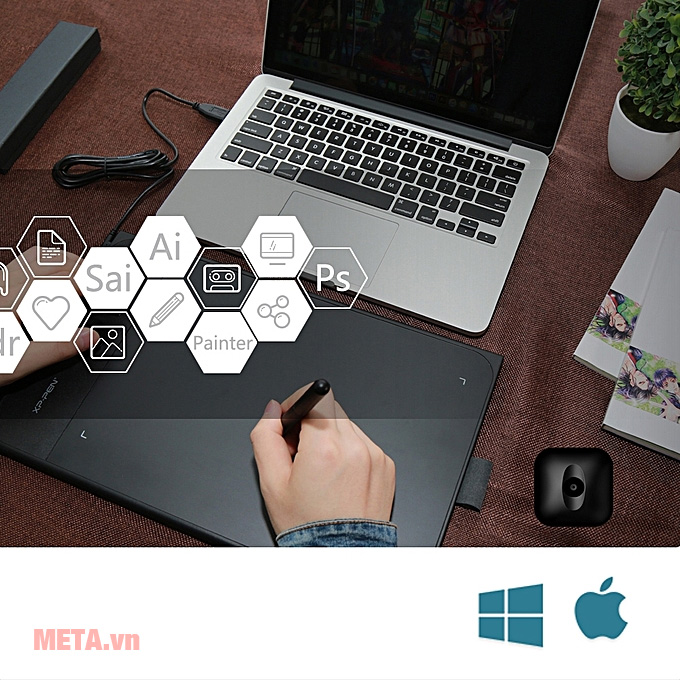 Bảng vẽ điện tử XP-Pen Star 06 Wireless 10x6 inch