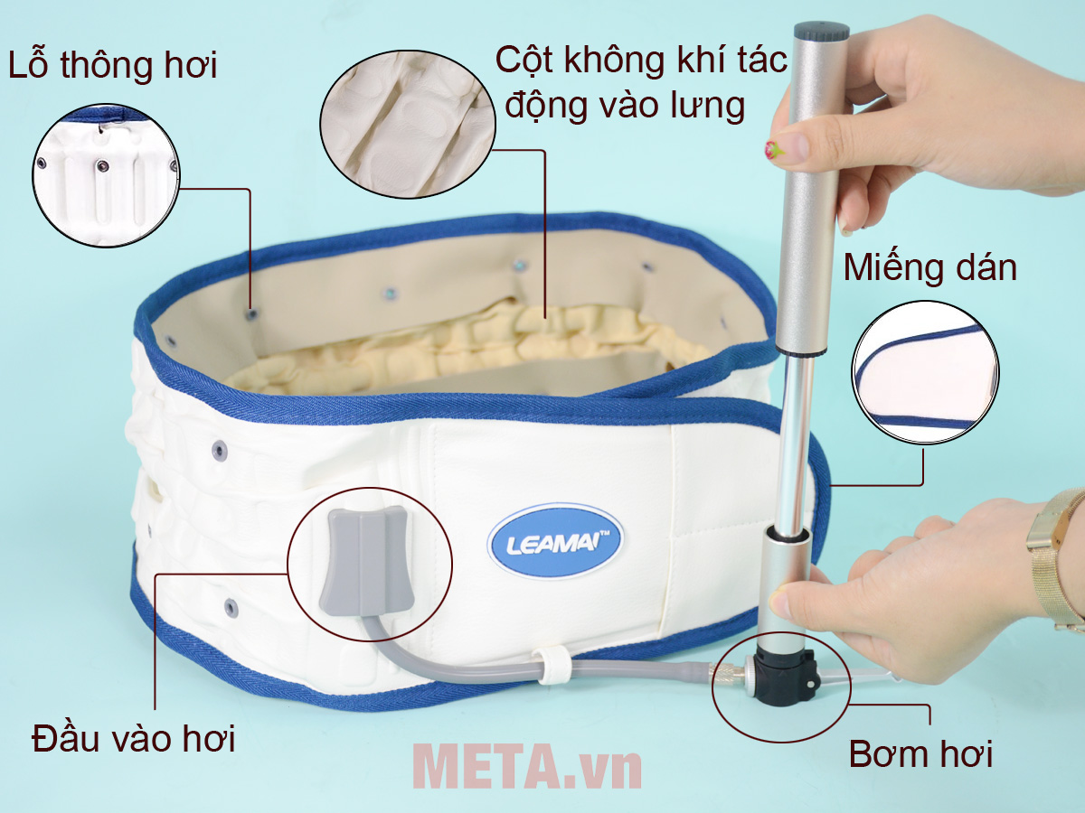 Đai hơi kéo giãn cột sống Leamai Y01