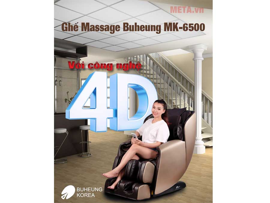 Ghế massage Buheung MK-6500 (Màu nâu)