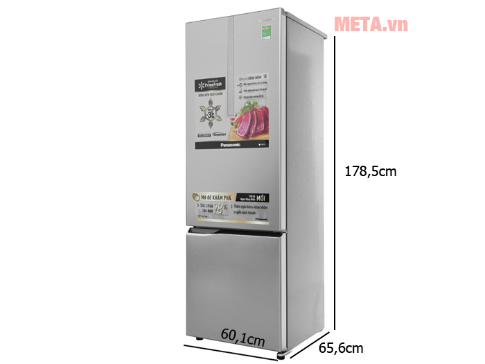 Tủ lạnh Panasonic NR-BC369XSVN 322 lít