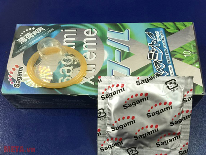 Bao cao su Sagami Xtreme Spearmint (10 chiếc)
