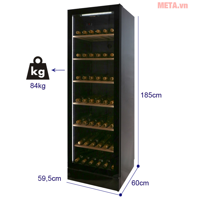 Tủ rượu Electrolux Vintec V190SG2EBK 170 chai