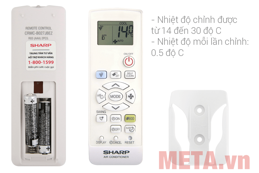 Điều hòa inverter Sharp J-tech ion 9.000 BTU AH-XP13WMW