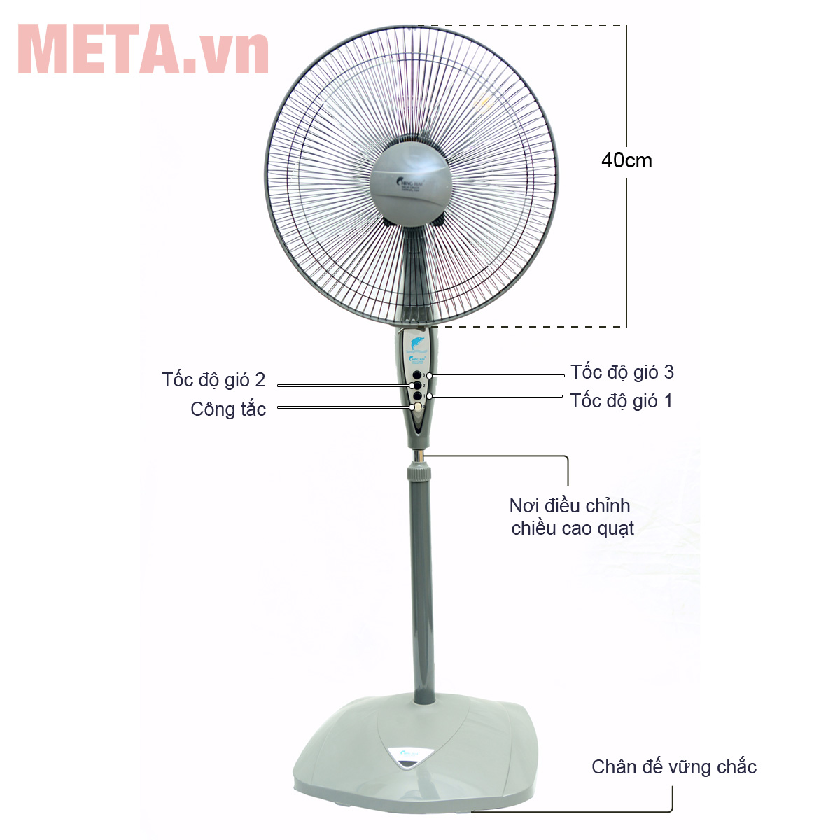 Quạt cây đứng Ching Hai HS966