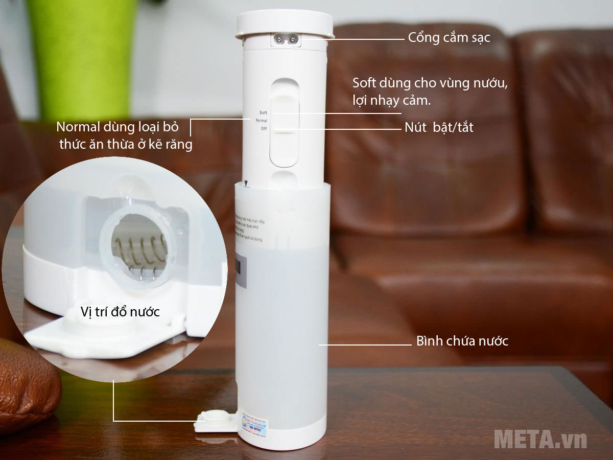 Máy tăm nước cầm tay mini Rio DCTF