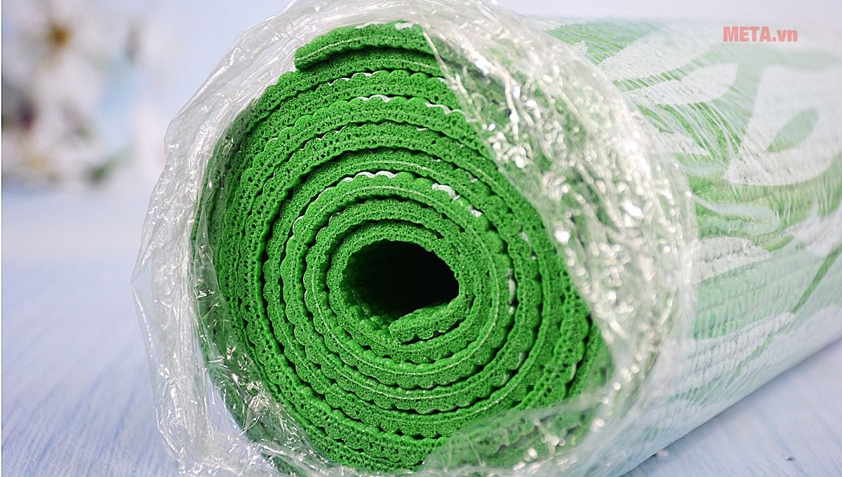 Thảm yoga hoa 1 màu 6 ly - VT2 (kèm túi)