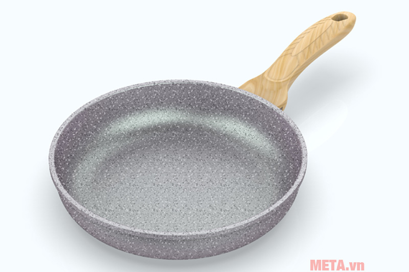 Chảo đúc siêu bền vân đá đáy từ Sunhouse Mama SHG1126MMB (26cm)