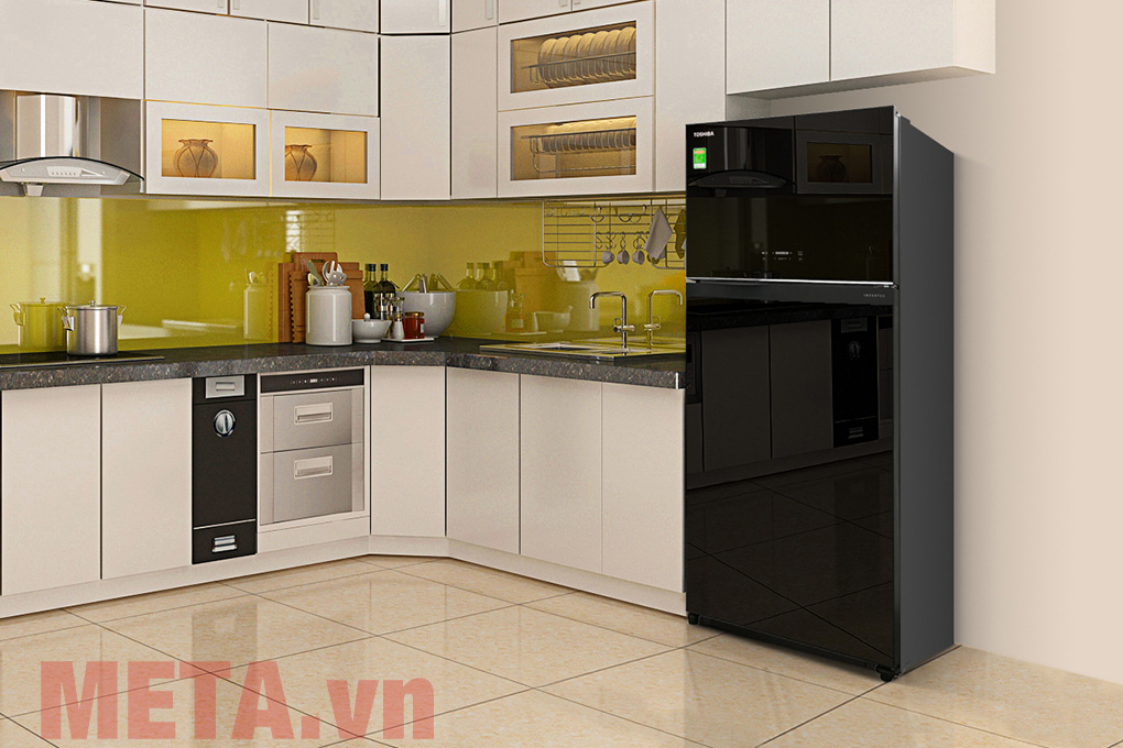 Tủ lạnh Inverter Toshiba GR-AG66VA (XK) 608 lít - màu đen