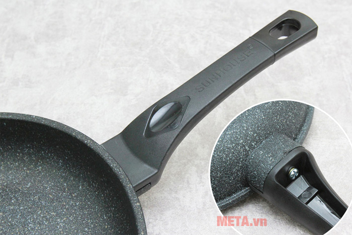 Chảo nhôm chống dính đá hoa cương Sunhouse SBD28 (28cm)