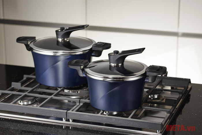 Nồi áp suất cao đáy từ HappyCall xanh 24cm (4,6 lít) (3003-0085)