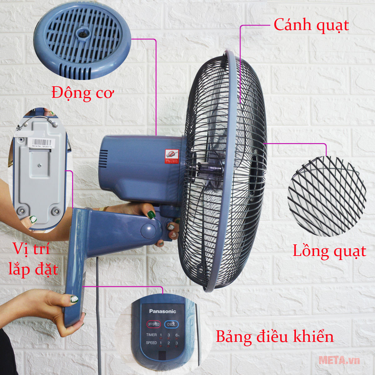 Quạt treo tường Panasonic F-409M