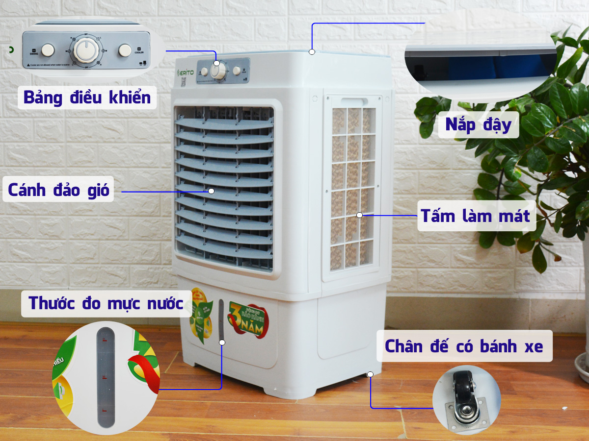Quạt điều hòa Erito EAC-5510 (35 lít)