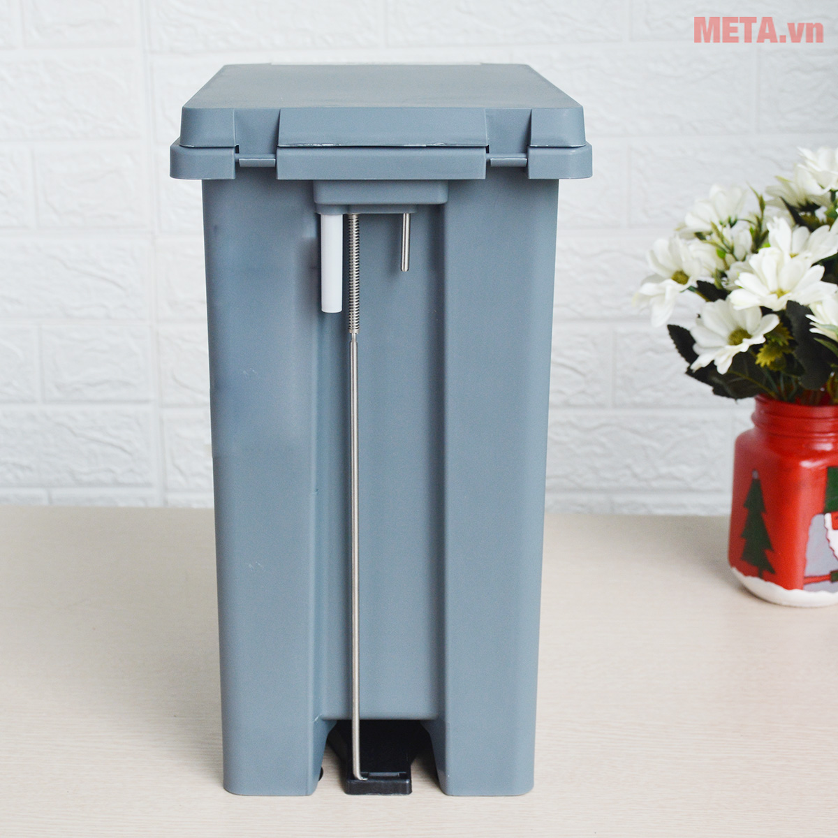 Thùng rác nhựa đạp dòng Compact Fitis PPS1-906 - 10L