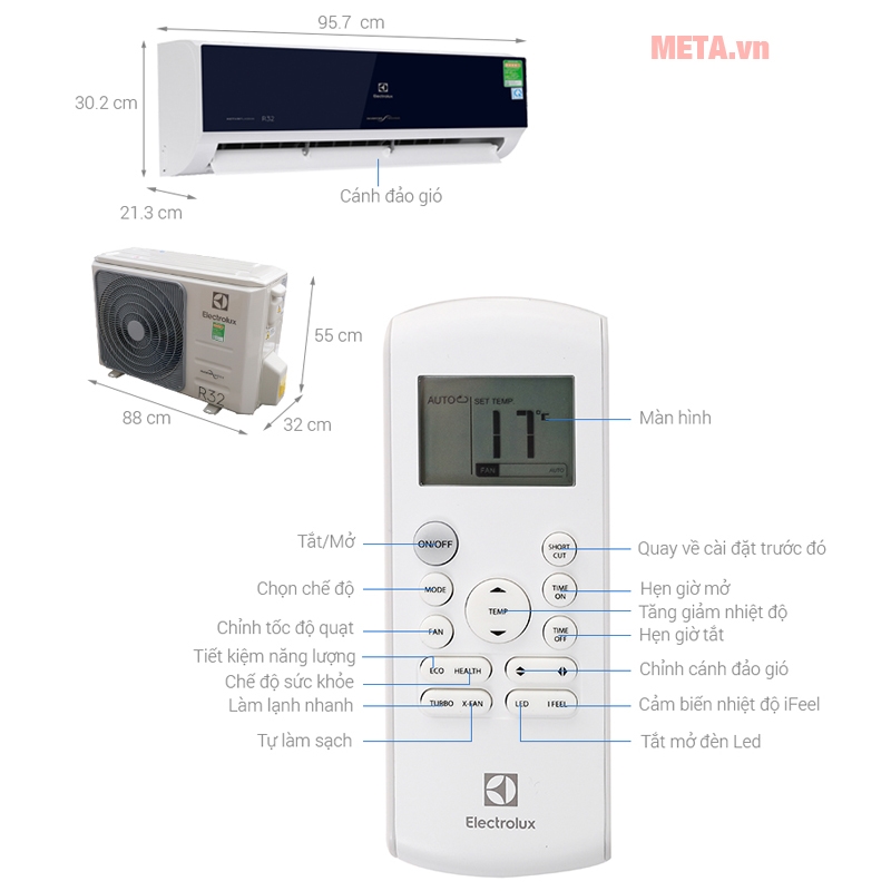 Máy lạnh Electrolux Inverter 2 HP ESV18CRO-D1