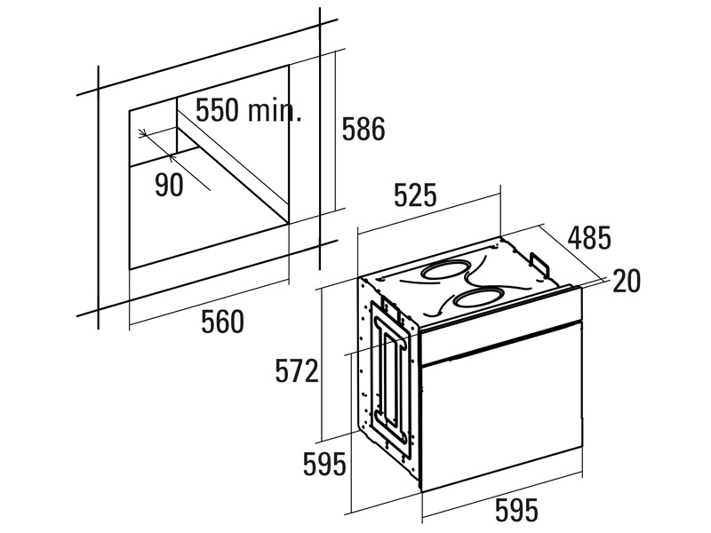 Lò nướng Cata HGR 110 AS BK