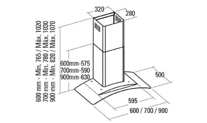 Máy hút mùi Cata GAMMA 900