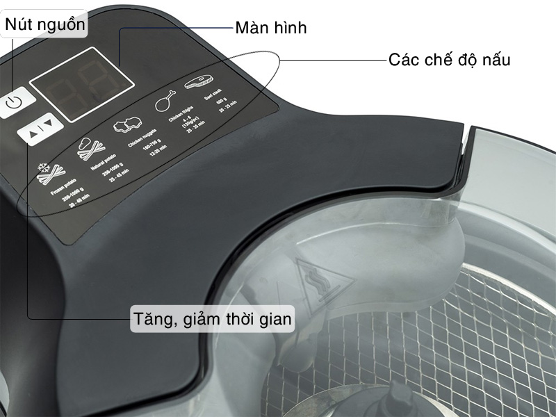 Nồi chiên không dầu đa năng Grandon Home VTDA1500-2 (4,4L - 1.400W)