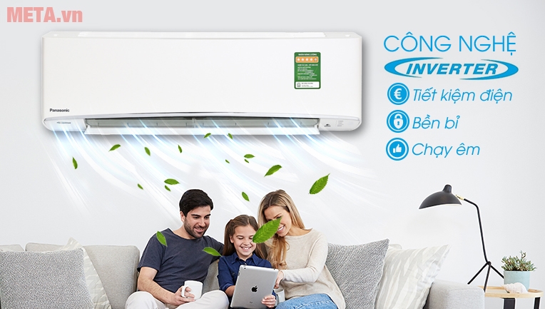 Máy lạnh Panasonic Inverter 1.5 HP CU/CS-XU12UKH-8