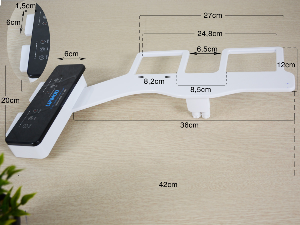 Vòi xịt vệ sinh thông minh LIFMOD cao cấp nóng lạnh Super Deluxe