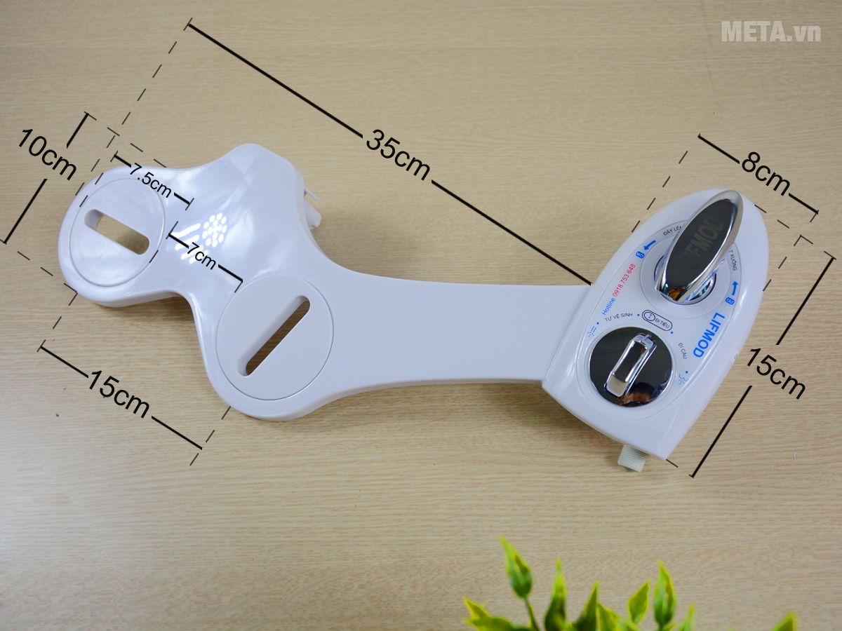 Vòi rửa vệ sinh thông minh 2 vòi phun công nghệ Nhật Bản LIFMOD Bidet