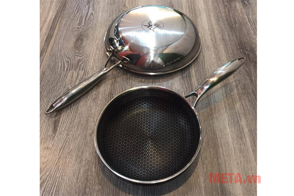 Chảo chống dính inox 304 T&K Blackcube 20cm