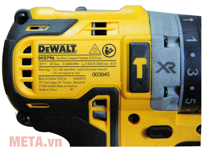 Thân máy khoan pin Dewalt DCD796N (Không pin và sạc)