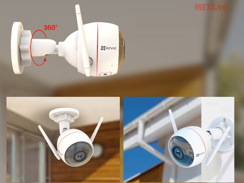 Camera wifi ngoài trời Ezviz CS-CV310-A0-1B2WFR (C3W, 1080P, có đèn và còi báo)