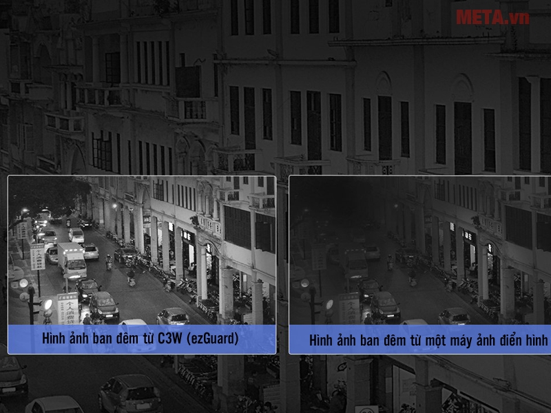 Camera wifi ngoài trời Ezviz CS-CV310-A0-1B2WFR (C3W, 1080P, có đèn và còi báo)