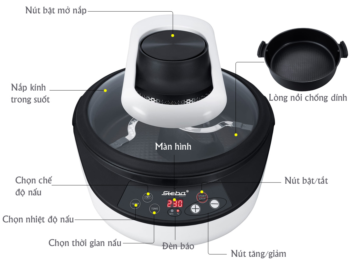 Nồi chiên không dầu Steba HF2050 (4.5 lít)