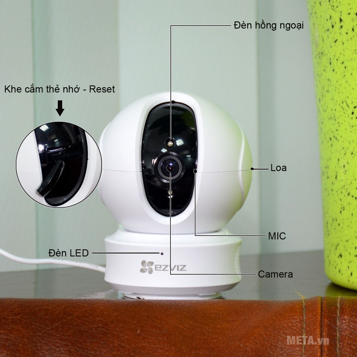 Camera wifi đa năng theo dõi chuyển động 360 độ EZVIZ CS-CV246 ez360 C6CN 720P (B0-1C1WFR)