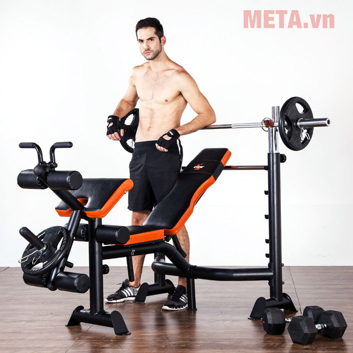 Giàn tập tạ đa năng GM 4380 (Chưa gồm đòn tạ và tạ)