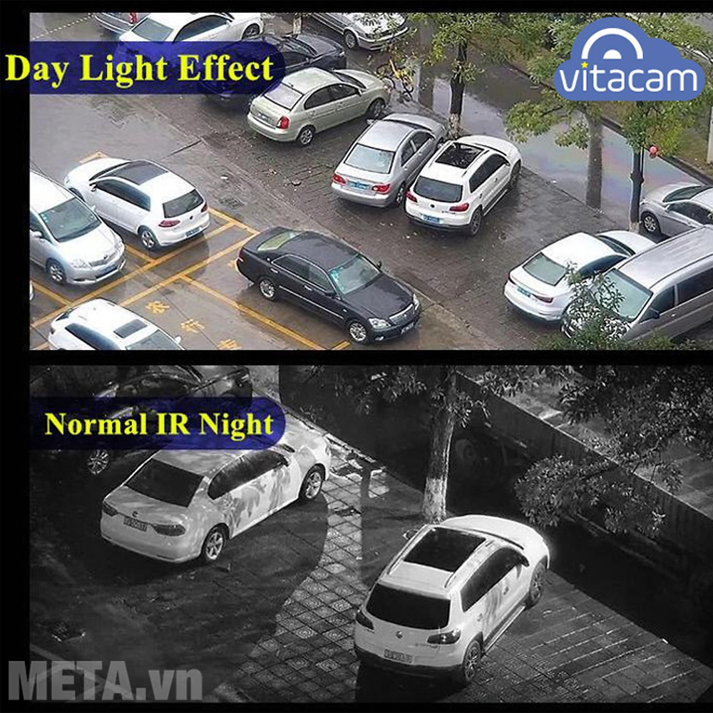 Camera ngoài trời Vitacam Dz1080 xoay 350 độ, đàm thoại 2 chiều