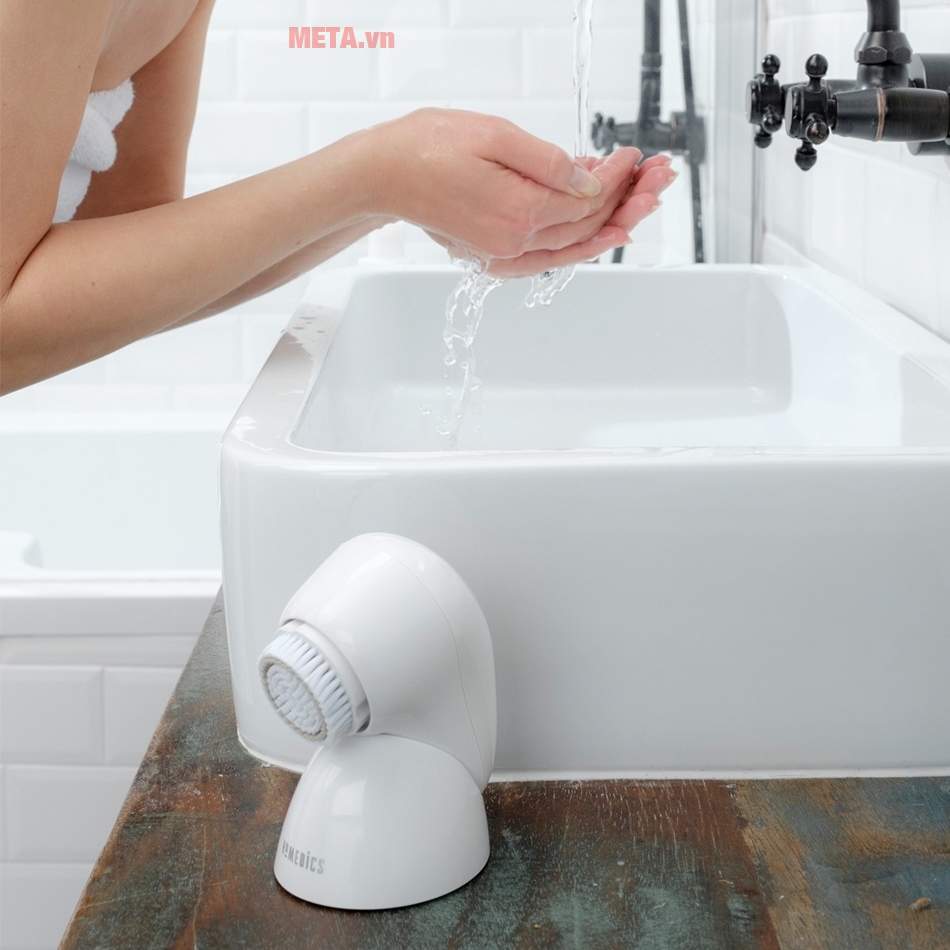 Máy rửa mặt công nghệ siêu âm 3D HoMedics FAC-600-EU