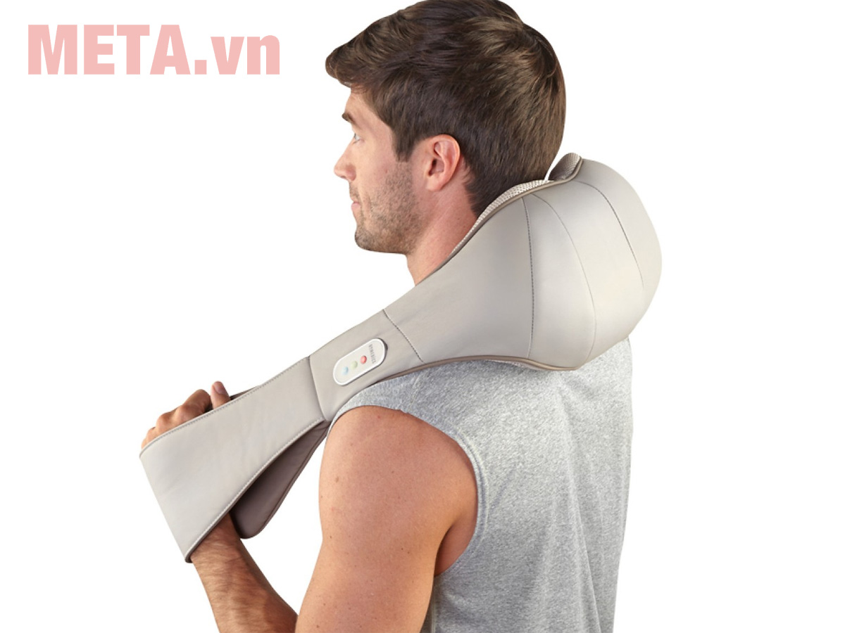 Đai massage cổ vai gáy pin sạc điều khiển giọng nói HoMedics NMS-675H