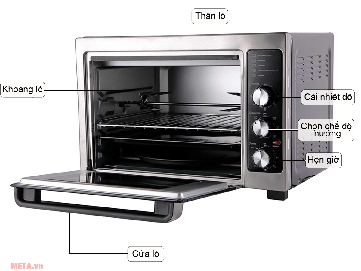 Lò nướng điện Hafele HO-F38A (38 lít)-538.01.210