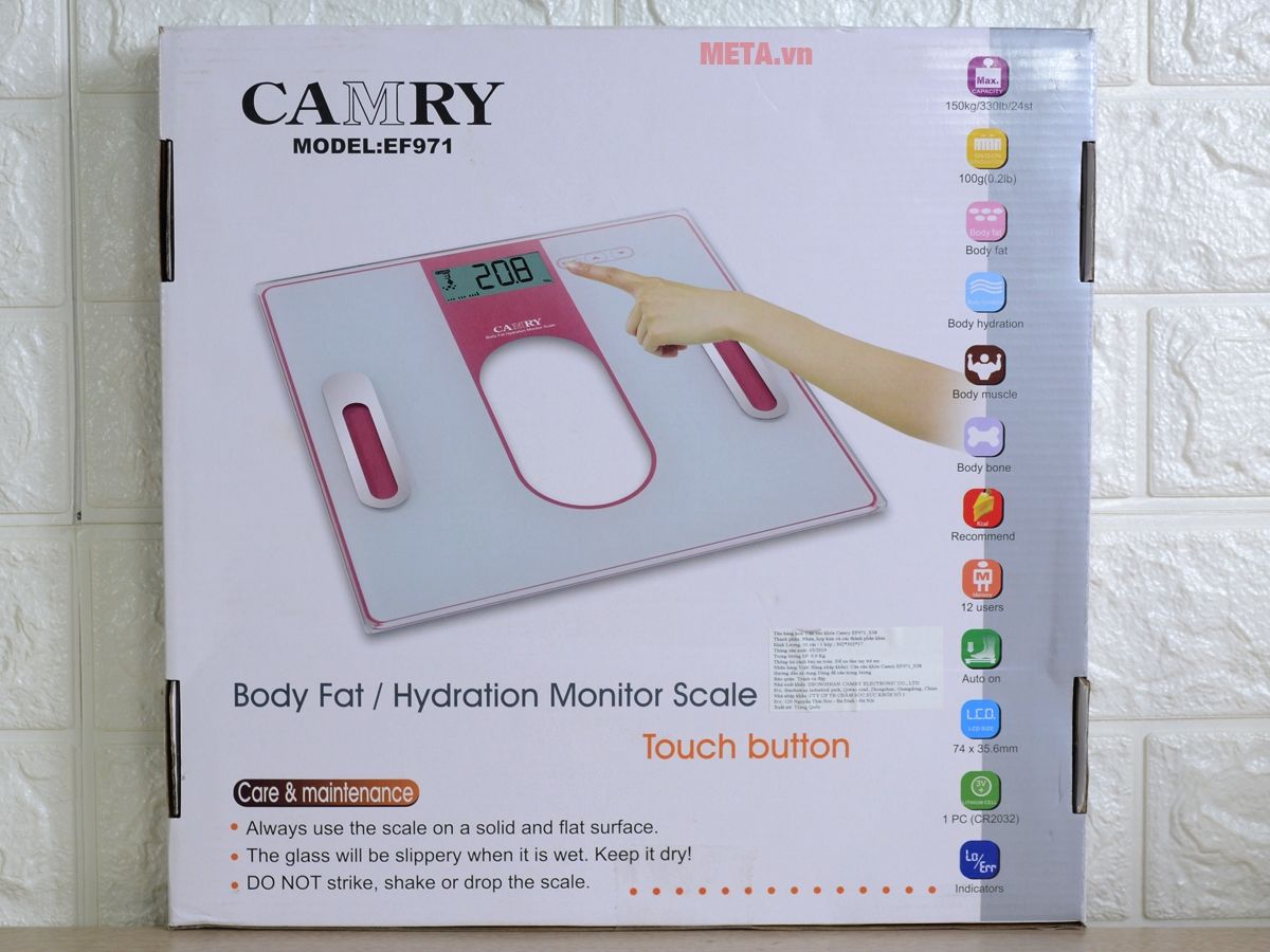 Cân sức khỏe điện tử phân tích Camry EF971-S38