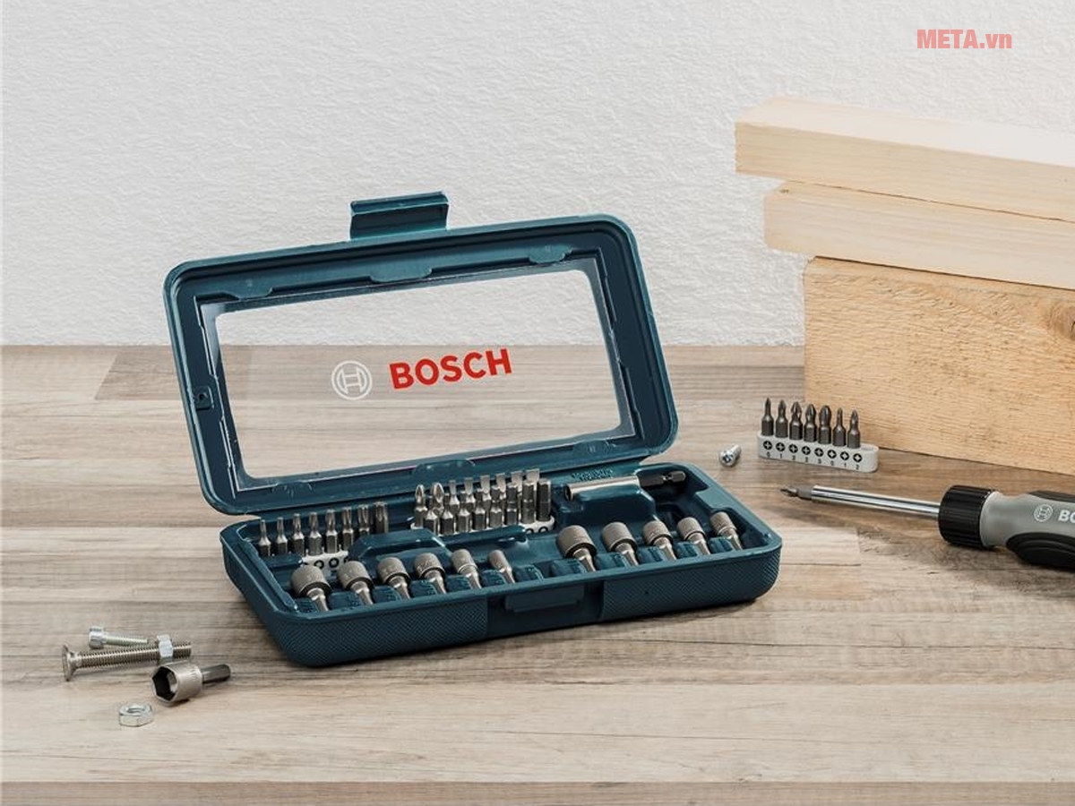 Bộ vặn vít đa năng Bosch 46 chi tiết 2607017399