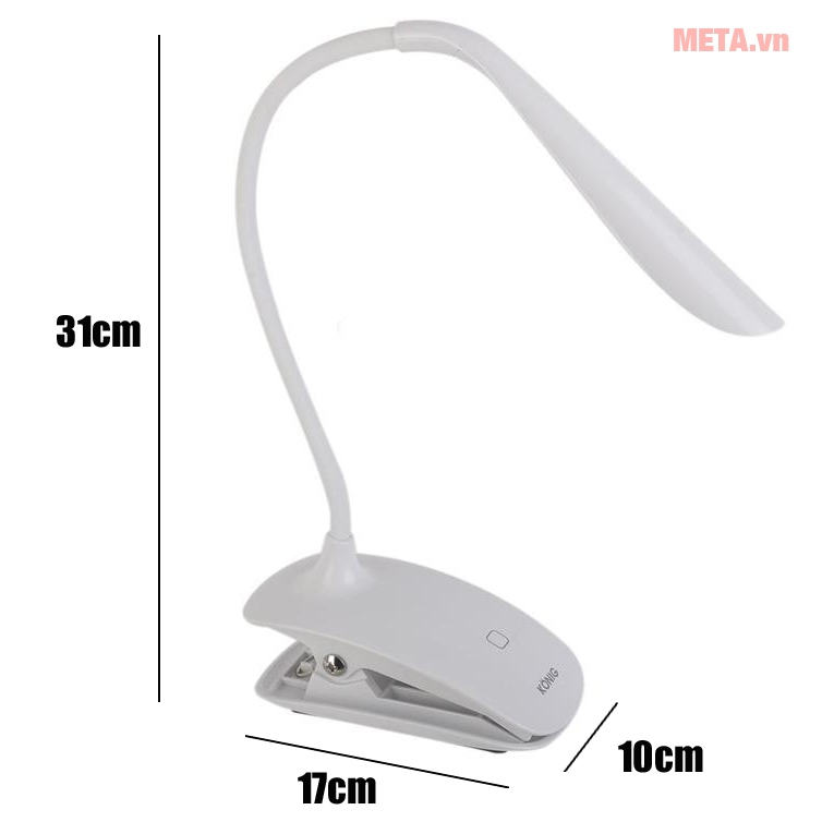 Đèn sạc kẹp bàn Konig KN15