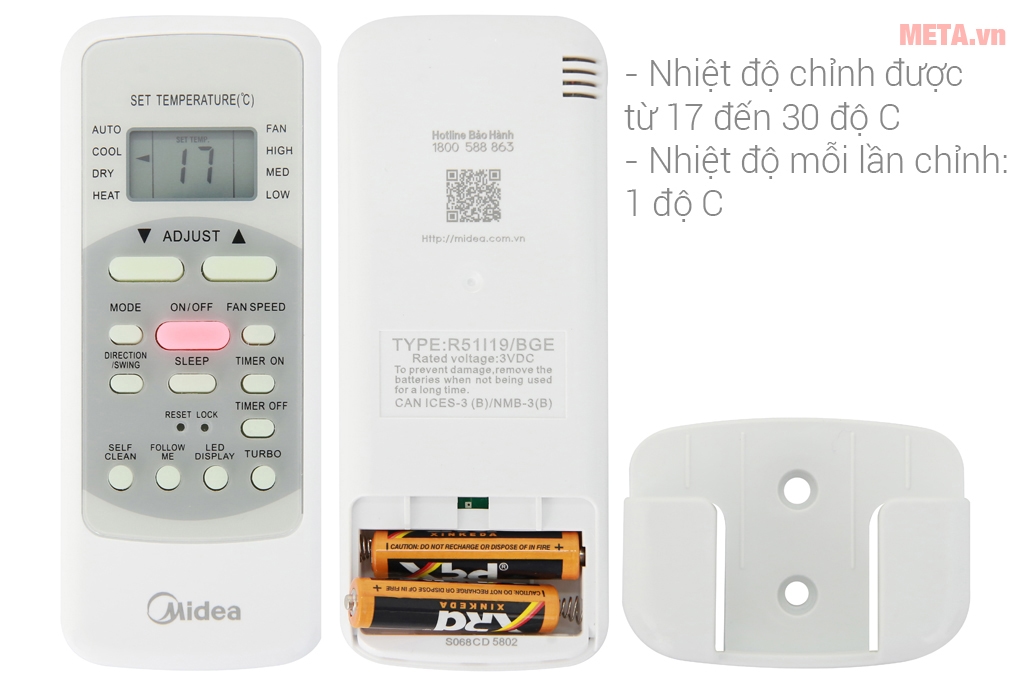 Điều hòa Midea 1 chiều 18.000BTU MSAFII-18CRN8
