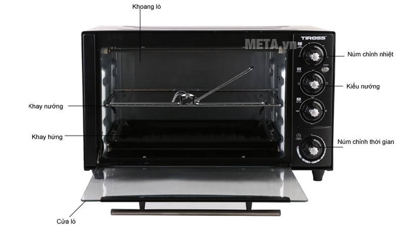 Lò nướng đa năng đối lưu Tiross TS-961 (35 lít)