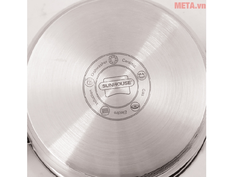 Nồi luộc gà inox đáy từ Sunhouse SHG2132SA 32cm