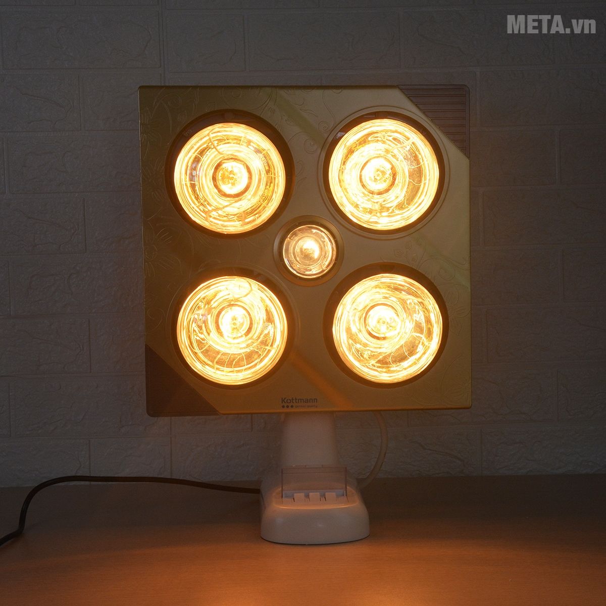 Đèn sưởi nhà tắm Kottmann 4 bóng K4B-G