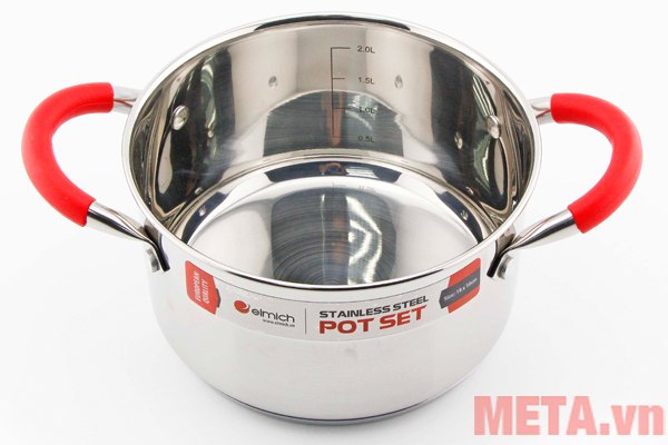 Bộ nồi inox Smartcook SM3336 (18cm, 22cm, 26cm)